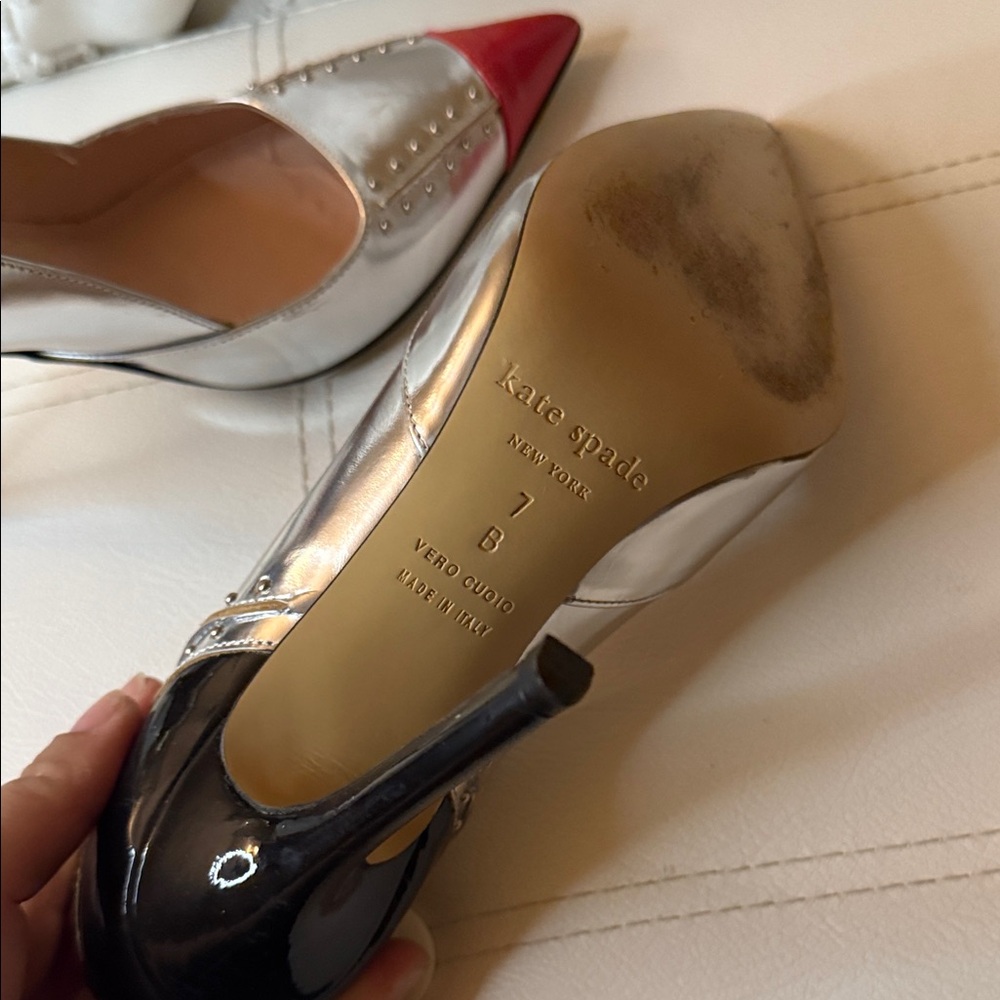 RARE Kate Spade Flame Embossed Stilettos - Picture 5 of 8